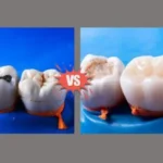 Amalgam silver filling versus tooth-colored composite resin dental restoration on molars