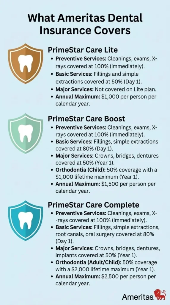 What Ameritas Dental Insurance Covers